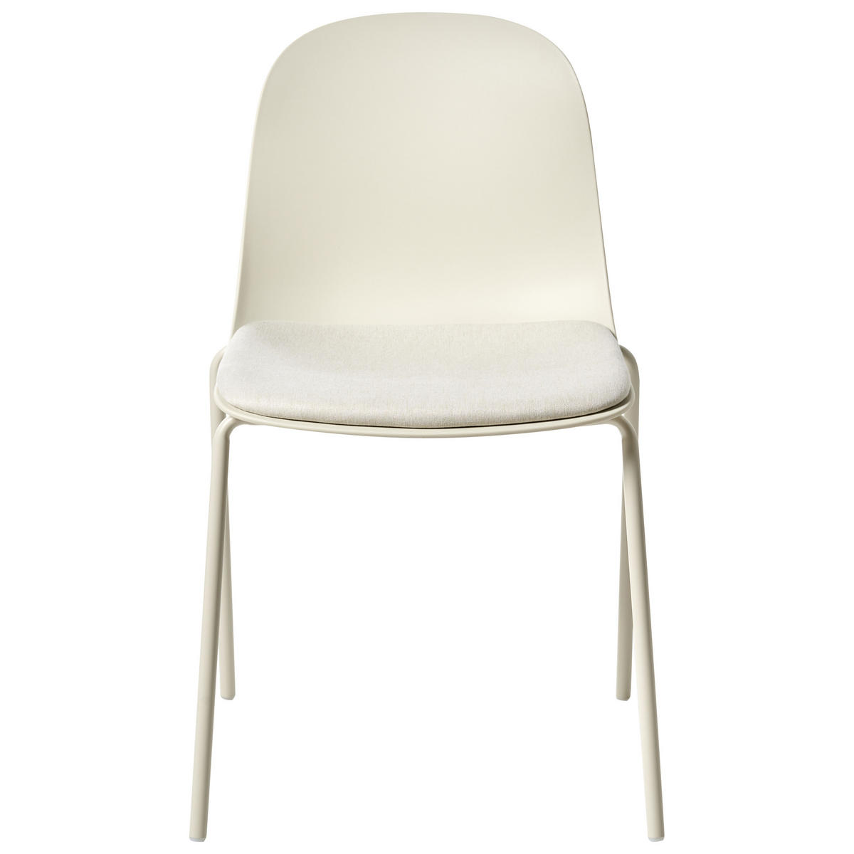 KONFERENZSTUHL 2er-Set Hellbeige Dorr - Beige, Kunststoff (50/85/54cm) - Beliani