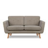 2-SITZER-SOFA TAGIO II mit Armlehnen, Hellbraun/Braun - Hellbraun, Textil (88/80/153cm) - KONSIMO®