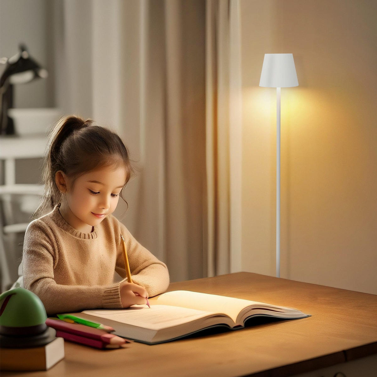 STEHLAMPE Funkel 11.0/125.0/11.0 cm - Weiß, Metall (11/11/125cm) - ZMH