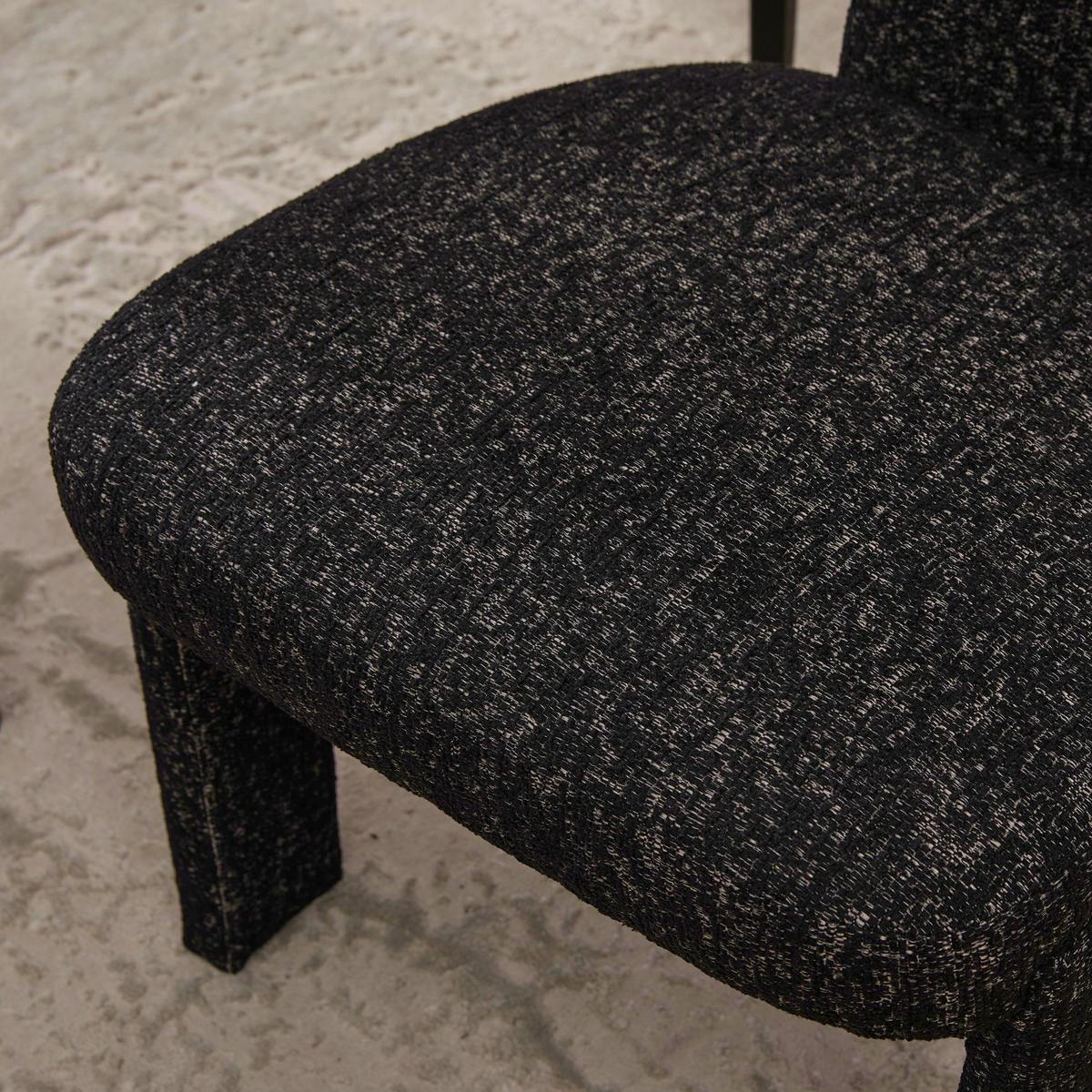 POLSTERSTUHL DE-36481 2er Set mit Holzbeinen Schwarz - Schwarz, Holzwerkstoff (56/86/64cm) - ComfortXL