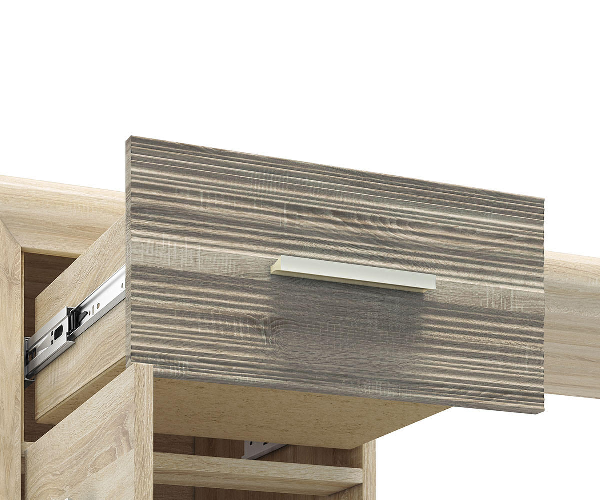 SCHREIBTISCH Castel Sonoma Eiche hell / Sonoma Eiche Trüffel 120 / 58 / 78cm - Trüffeleichefarben/Sonoma Eiche, Holz/Holzwerkstoff (58/120/78cm) - Feldmann-Wohnen