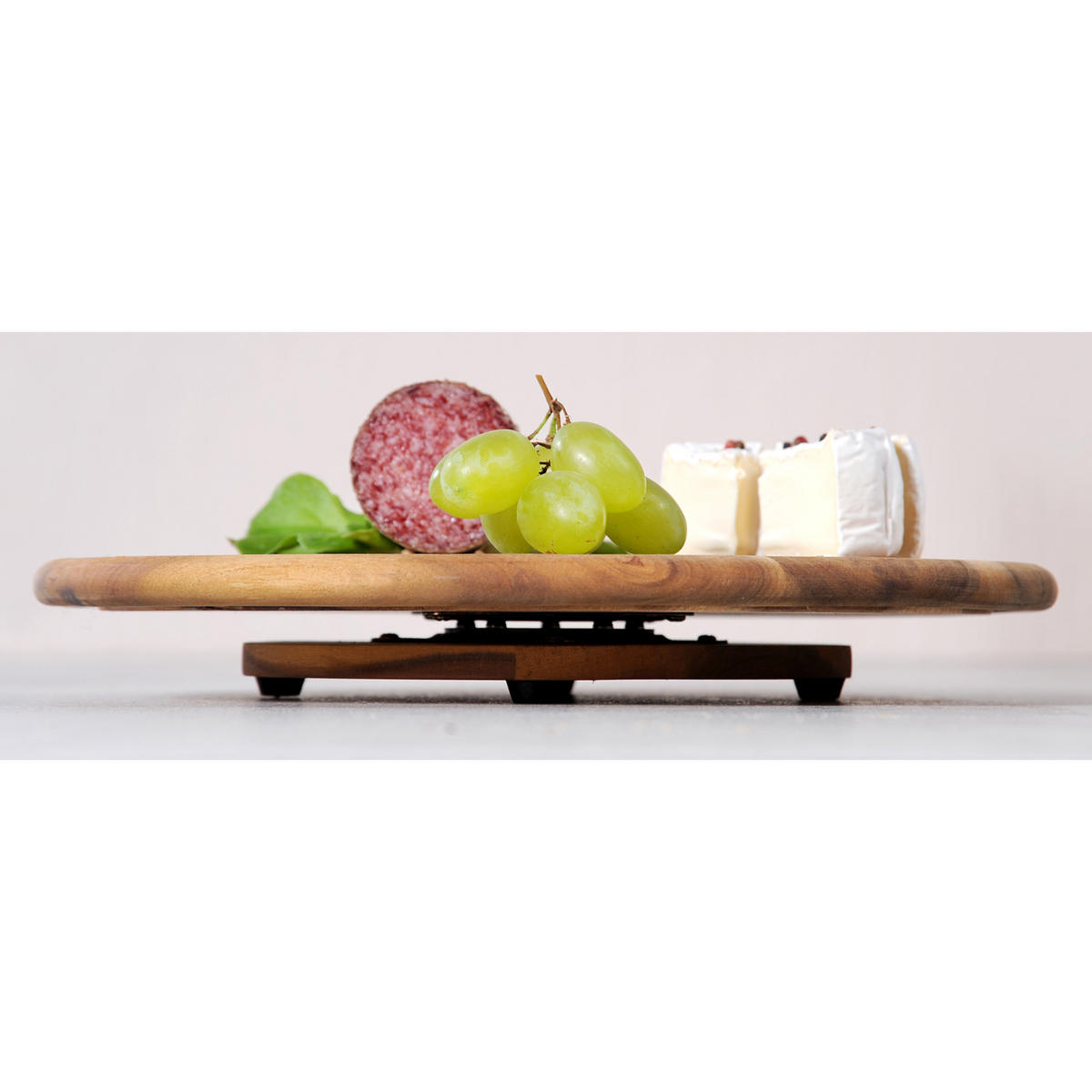 SERVIERPLATTE, 3 Stück, Akazienholz - Ø 40 cm - Naturfarben, Holz (40/4/40cm) - Kesper