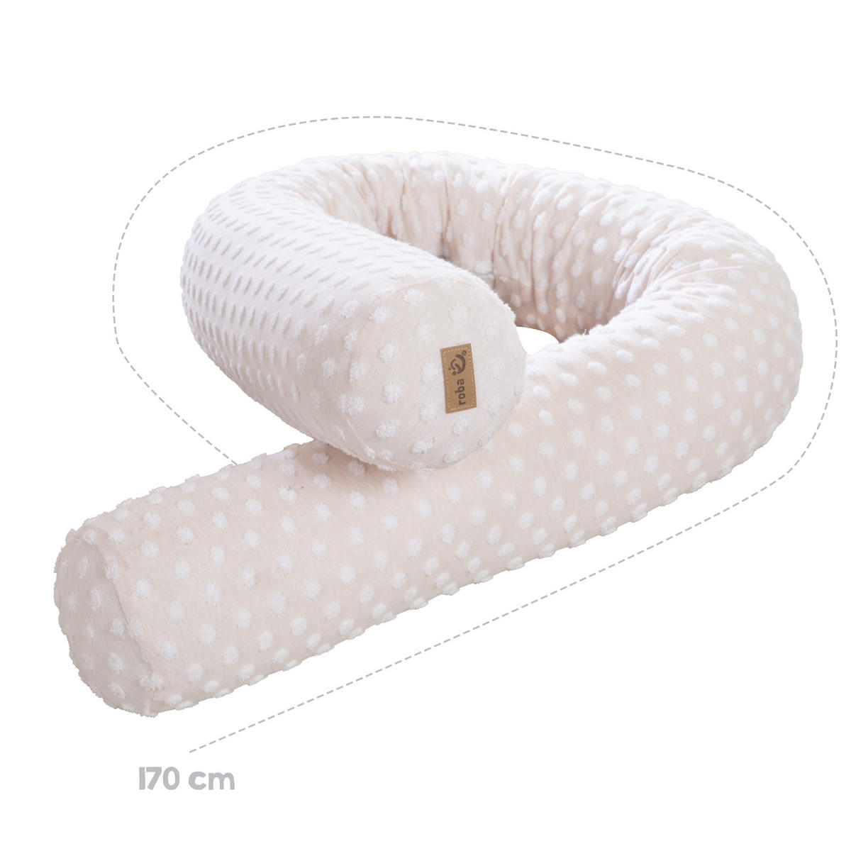 BETTSCHLANGE Frosty Almond - Beige - Beige, Textil (170/12cm) - Roba