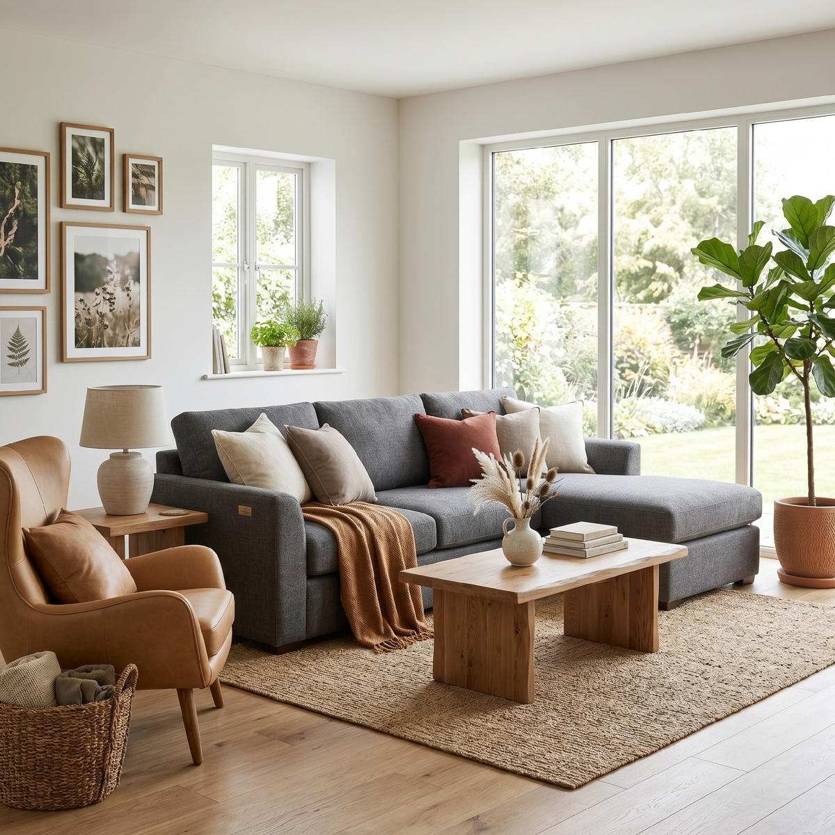 ECKSOFA Dunkelgrau 192/137/84 cm 3-Sitzer - Dunkelgrau, Textil (192/137cm) - PANGIVO