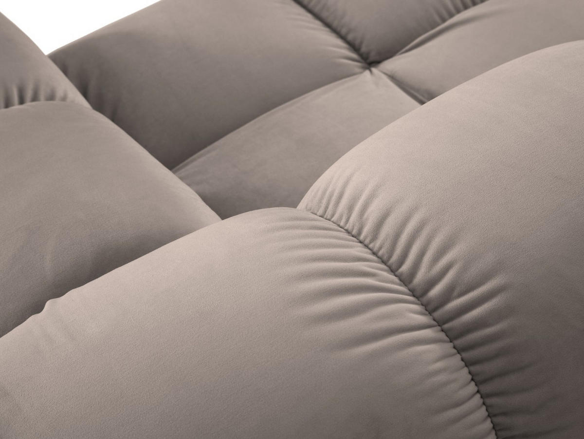 MODUL rechts Bellis aus Samt beige - Beige, Textil (94/70/94cm) - Micadoni