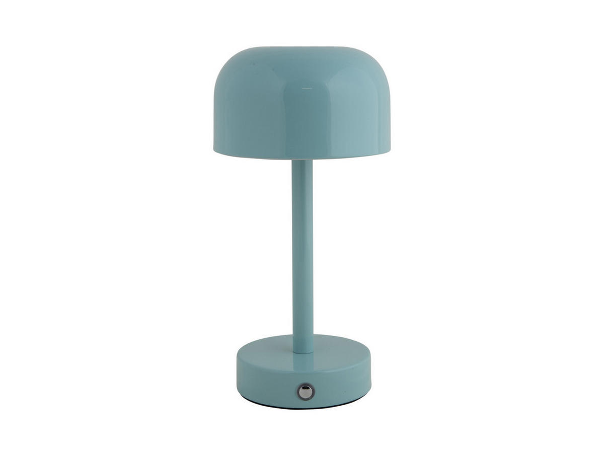 TISCHLAMPE James LED 12.5/12.5/24.5 cm - Blau, Metall (12.5/12.5/24.5cm) - Leitmotiv