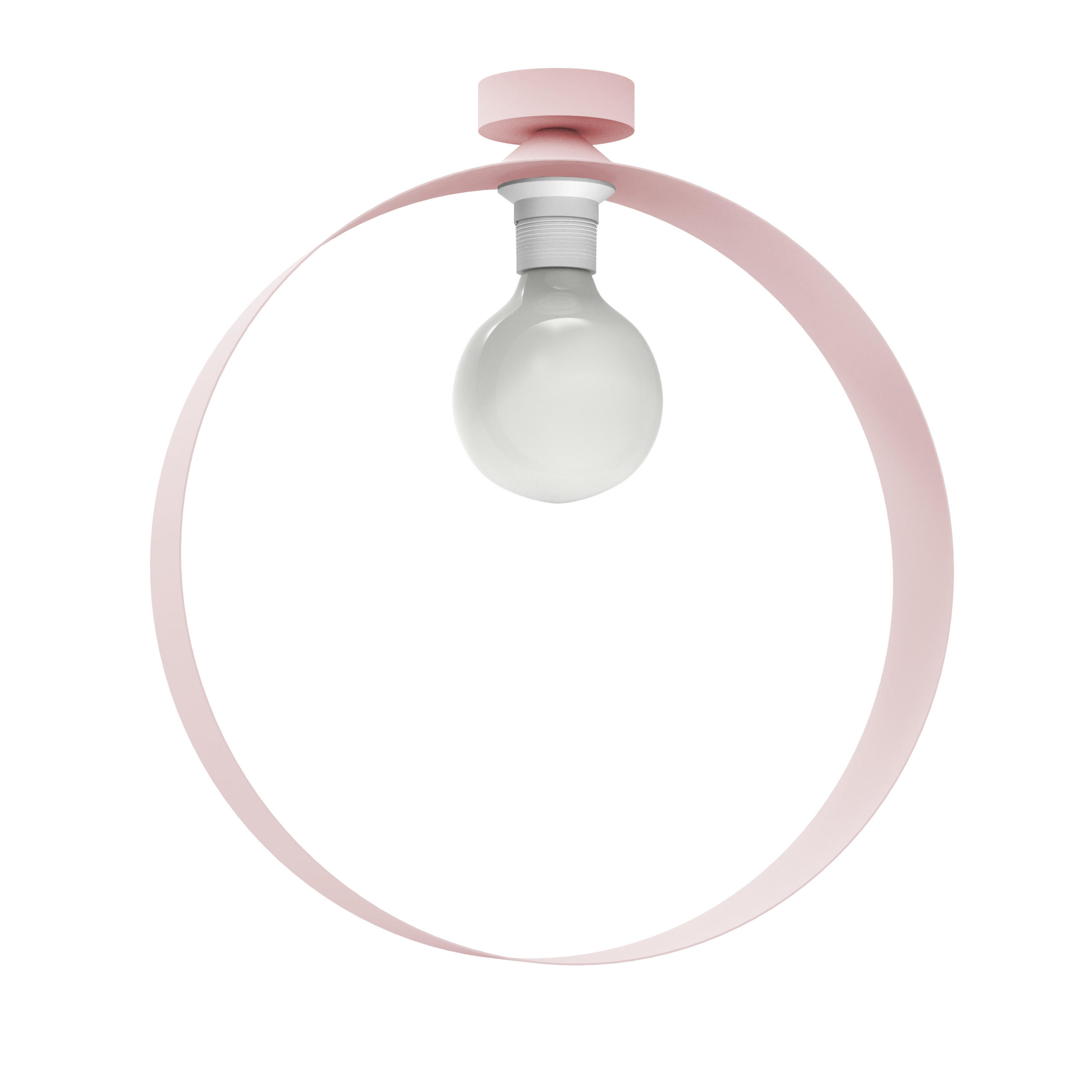 DECKENLEUCHTE - Pink, Metall (7/40/40cm) - Lumicom