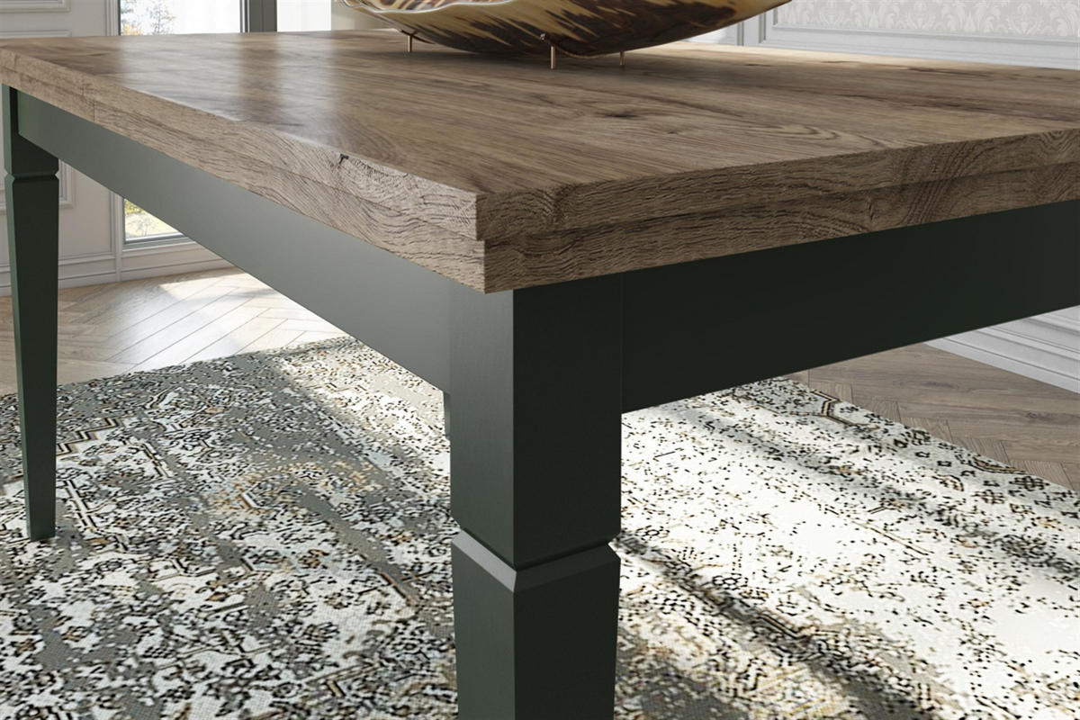 ESSTISCH EVOLETTA Ausziehbar 160 - 240 / 90 x 79 cm - Grün, Holz (160/90/79cm) - MASSENO