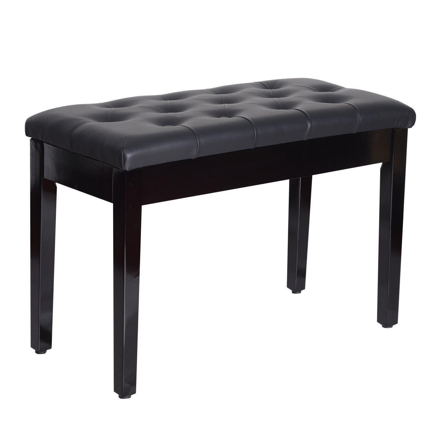 KLAVIERHOCKER, Klavierbank, Schwarz - Schwarz, Holz (36/50/76cm) - HOMCOM