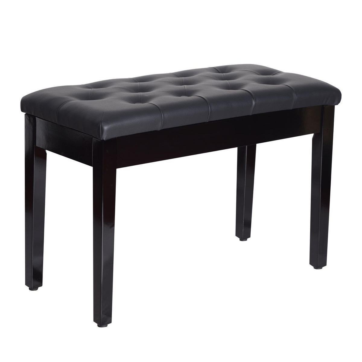 KLAVIERHOCKER, Klavierbank, Schwarz - Schwarz, Holz (36/50/76cm) - HOMCOM