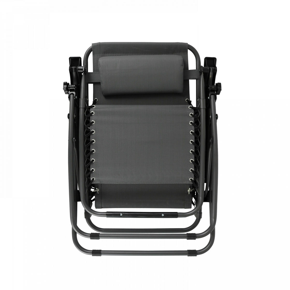 LOUNGESESSEL 2-tlg., Grau - Grau, Metall (160/110/65cm) - Oviala