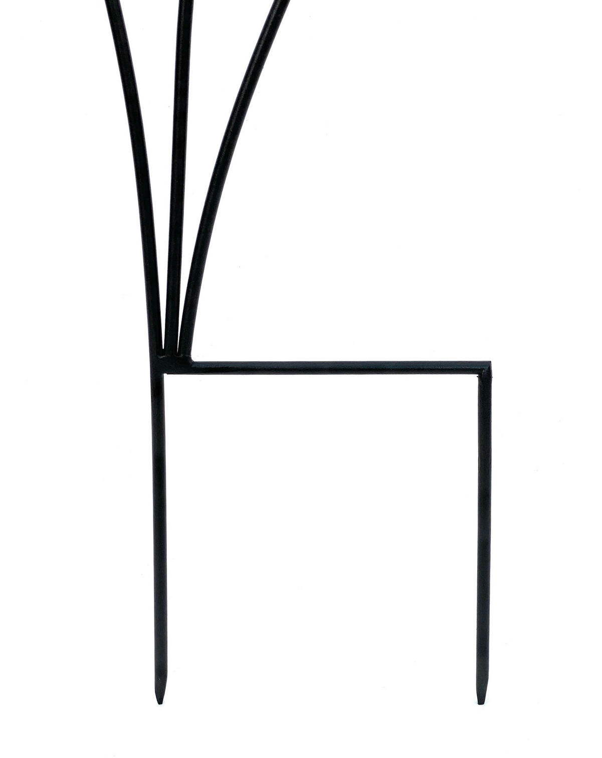 RANKHILFE Frau Lora Garten Metall Schwarz 140 cm - Schwarz, Metall (35/140/1.5cm) - DanDiBo