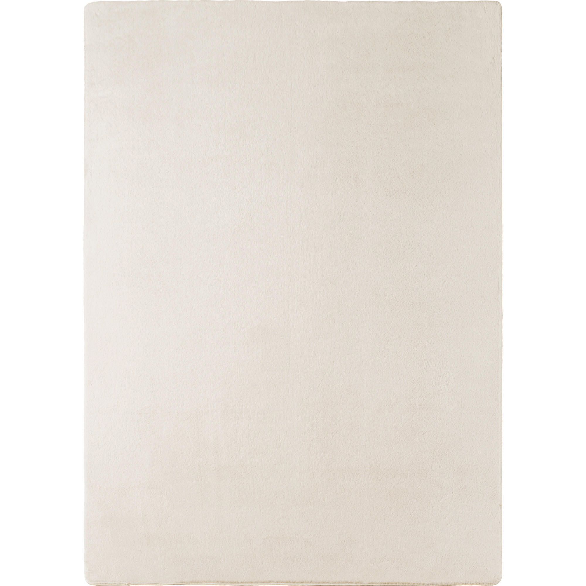 KURZFLORTEPPICH Waschbar ISAR, einfarbig, aus Polyester, Creme, Ø 160 cm - Beige, Textil (160/160cm) - KADIMA DESIGN