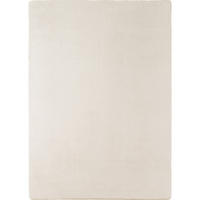 TEPPICH Kurzflor Unifarben Polyester Antirutsch Wohnzimmer Creme Rechteckig 160x220 - Creme, Textil (160/220cm) - KADIMA DESIGN
