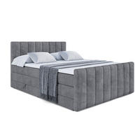 BOXSPRINGBETT OTTA-Z KING - 160x200 - H3/H4 - Dunkelgrau - Dunkelgrau, Holzwerkstoff (160/200cm) - ALTDECOR