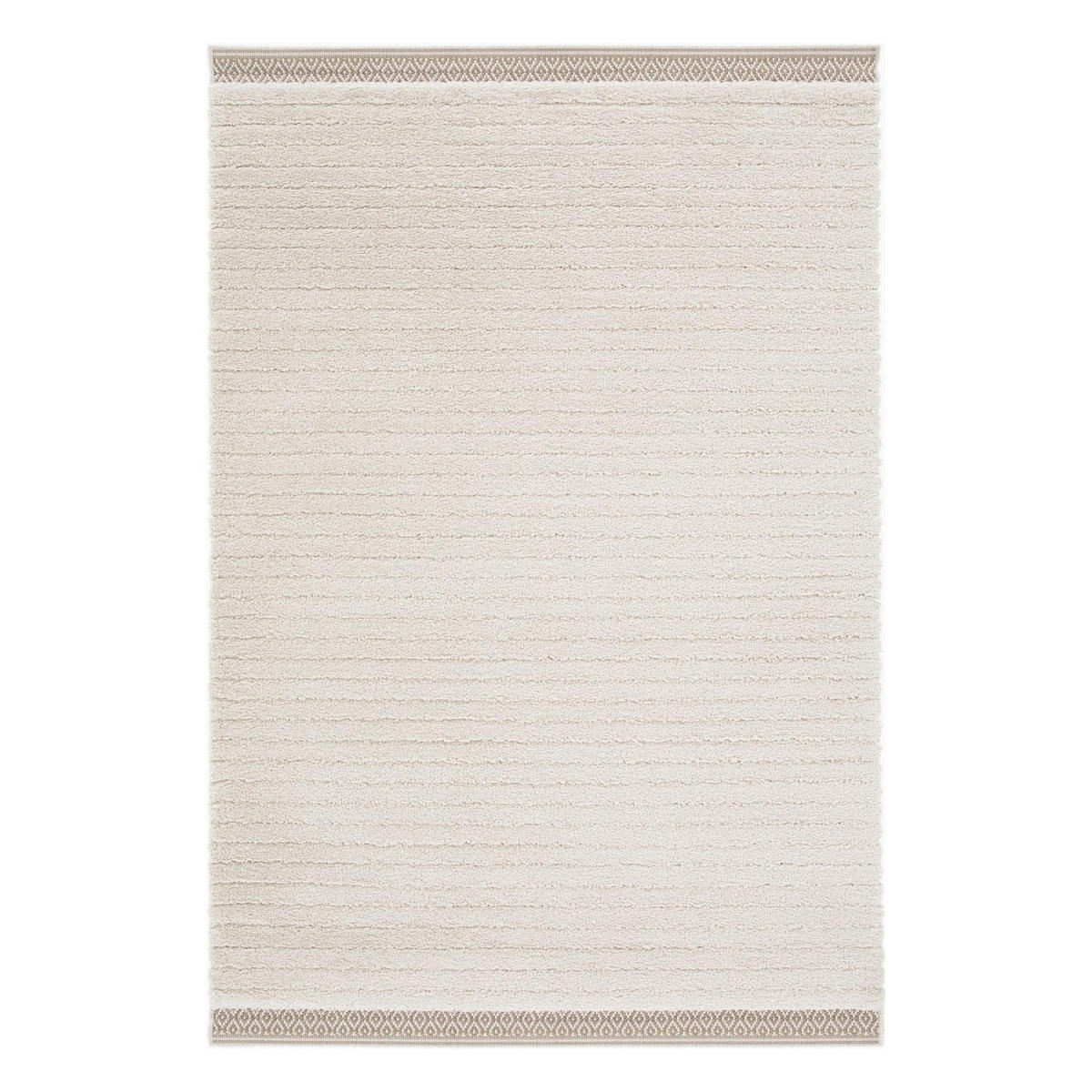 TEPPICH Design Relief-Effekt beige - Beige, Textil (160/230cm) - AFK Living