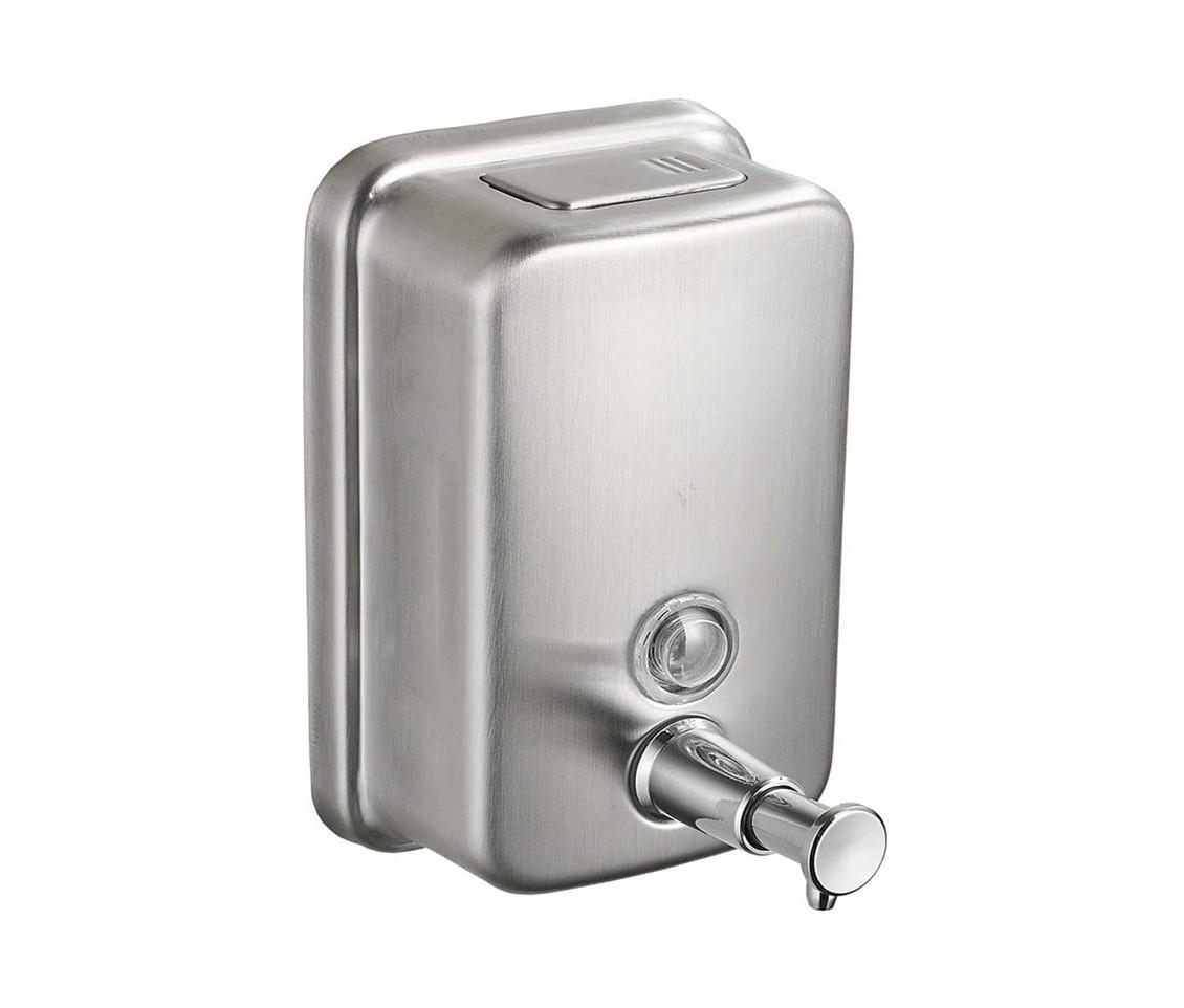 SEIFENSPENDER , Wandmontierter Seifenspender , 500 ml - Grau, Metall (10/5.5/15cm) - BELZ