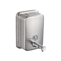 SEIFENSPENDER , Wandmontierter Seifenspender , 500 ml - Grau, Metall (10/5.5/15cm) - BELZ