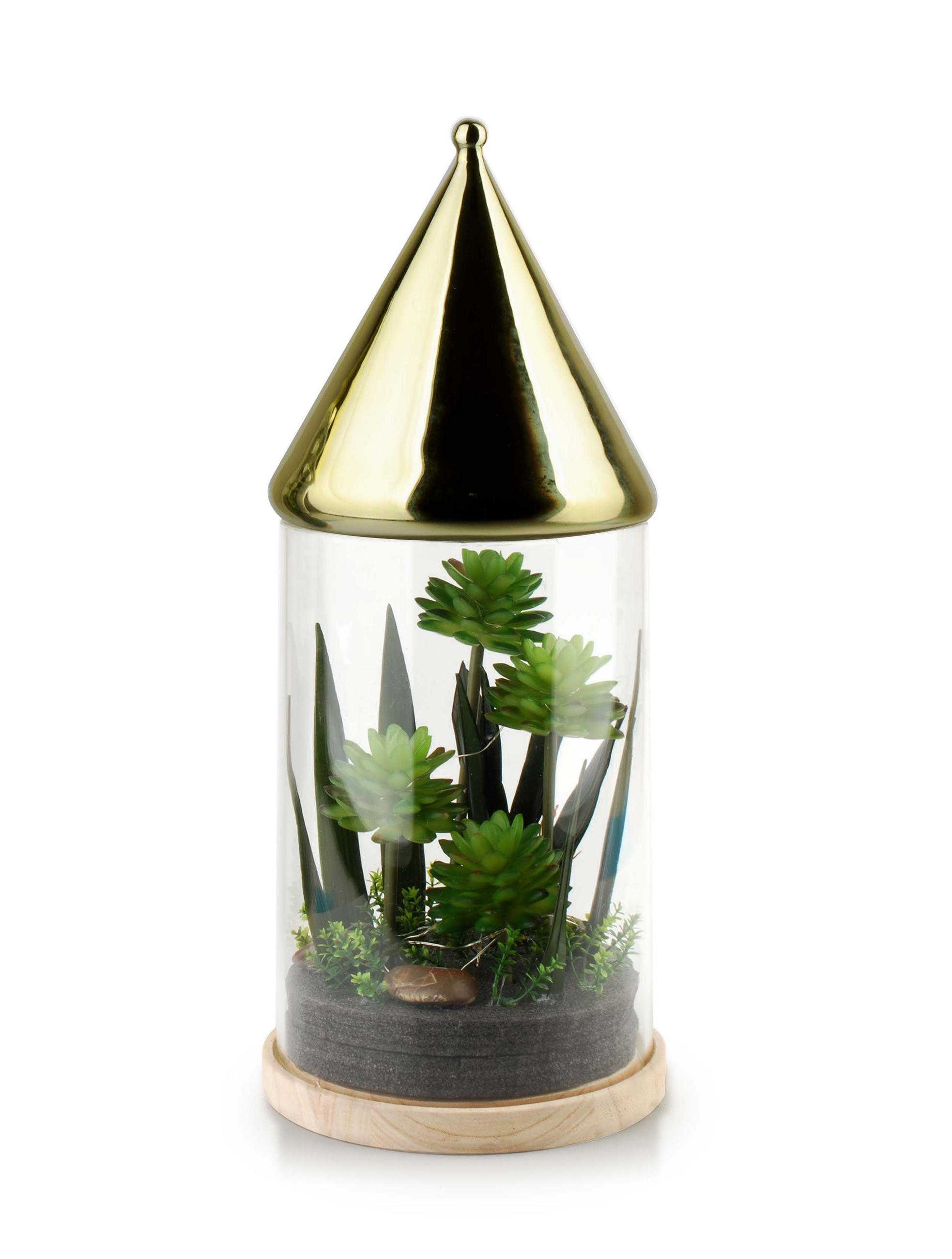LED-LAMPE Bastien Gold 21.5/21.5/53 cm Kunstoff - Goldfarben, Kunststoff (21.5/21.5/53cm) - Mondex