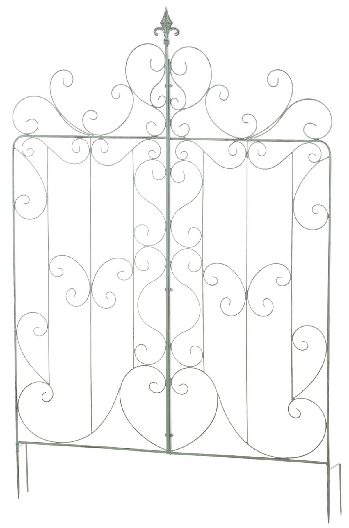 RANKGITTER Mandarin antik-grün - Grün, Metall (99/133/7cm) - TPFGarden