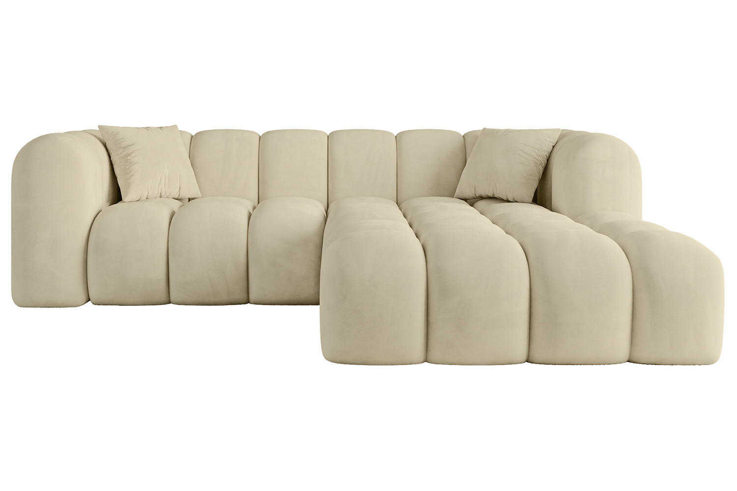 ALTDECOR ROHOVÁ SEDACÍ SOUPRAVA s otomanem vpravo OLEA-L1 – 231 x 173 x 74 cm, šedohnědá
