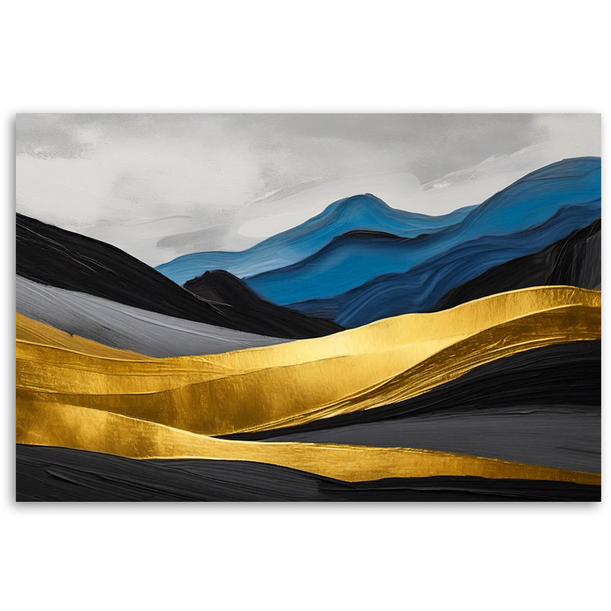 KUNSTDRUCK Gelb 100/70 cm - Gelb, Textil (100/70cm) - KUNSTLOFT
