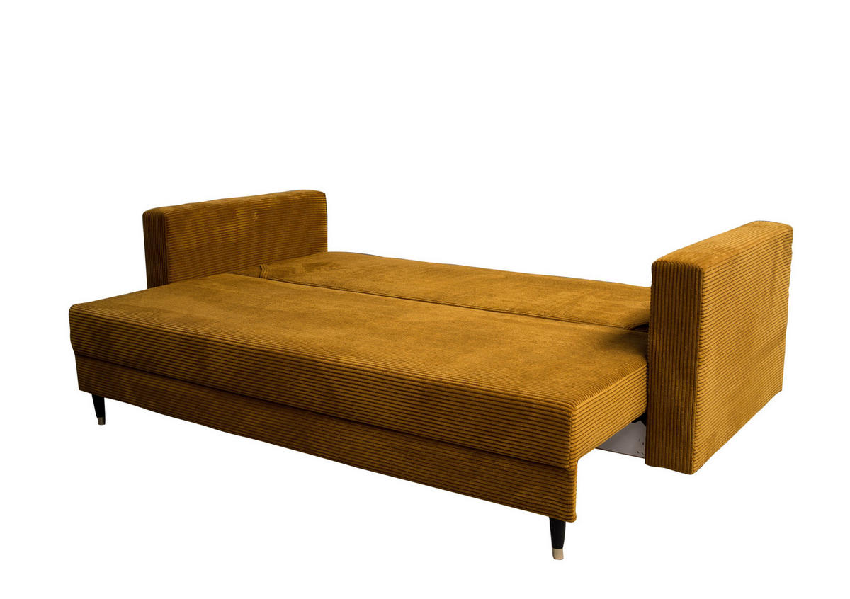SITZSOFA Senfgelb SONTI Ausziehbar - Gelb, Textil (232/93/96cm) - Sepro Meble