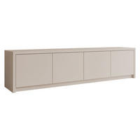 TV-LOWBOARD Solid 4D - Sandfarben/Schwarz, Holzwerkstoff/Kunststoff (198/51/40cm) - MIRJAN24