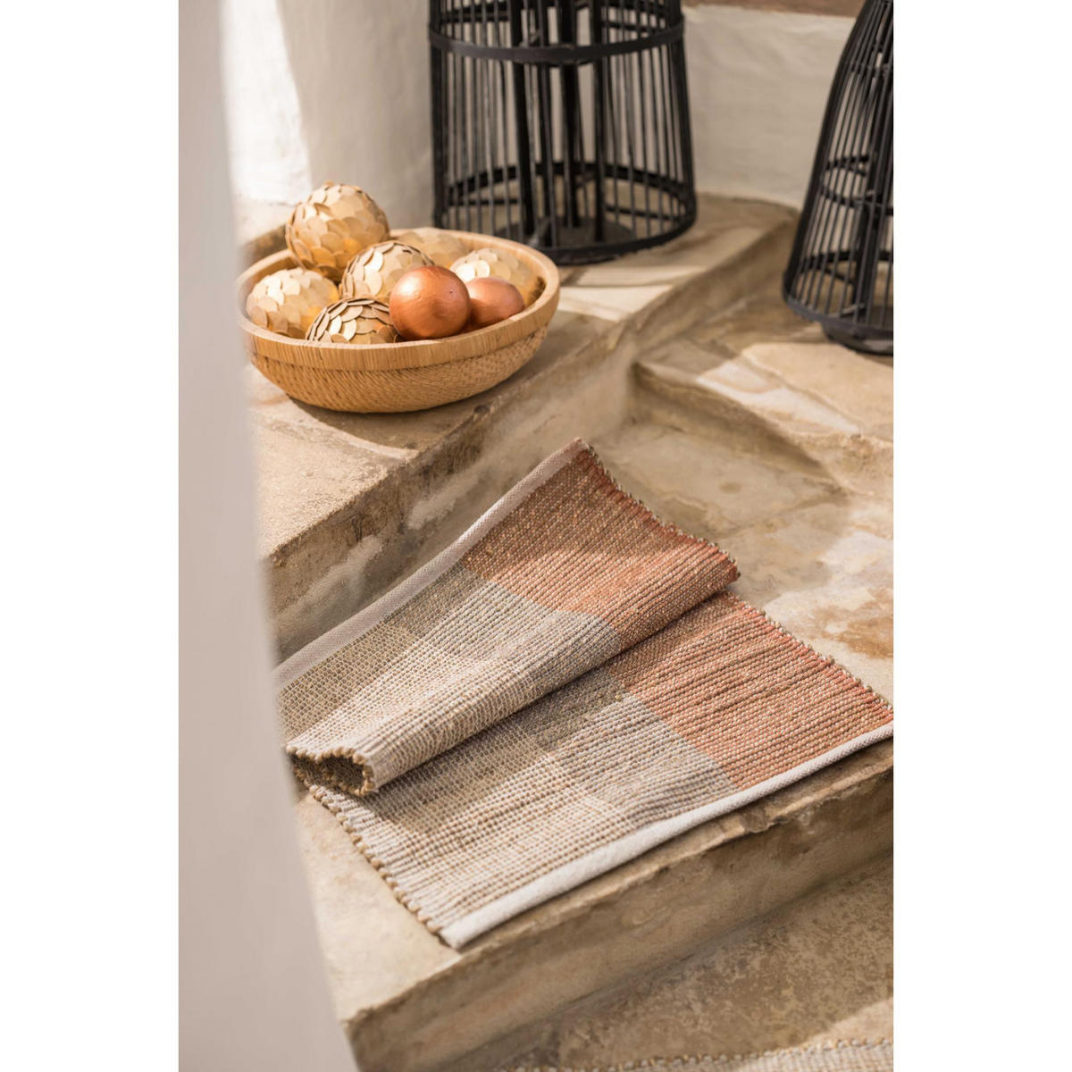 TEPPICH Karan terrakotta 120 x 170 x 1 cm - Dunkelorange, Textil (120/170cm) - Vivaraise