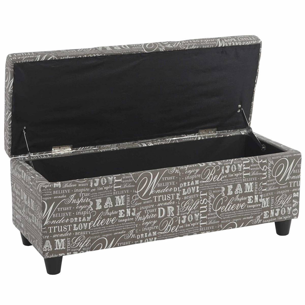 AUFBEWAHRUNGS-TRUHE Grau - Grau, Textil (114/45/45cm) - Jamb