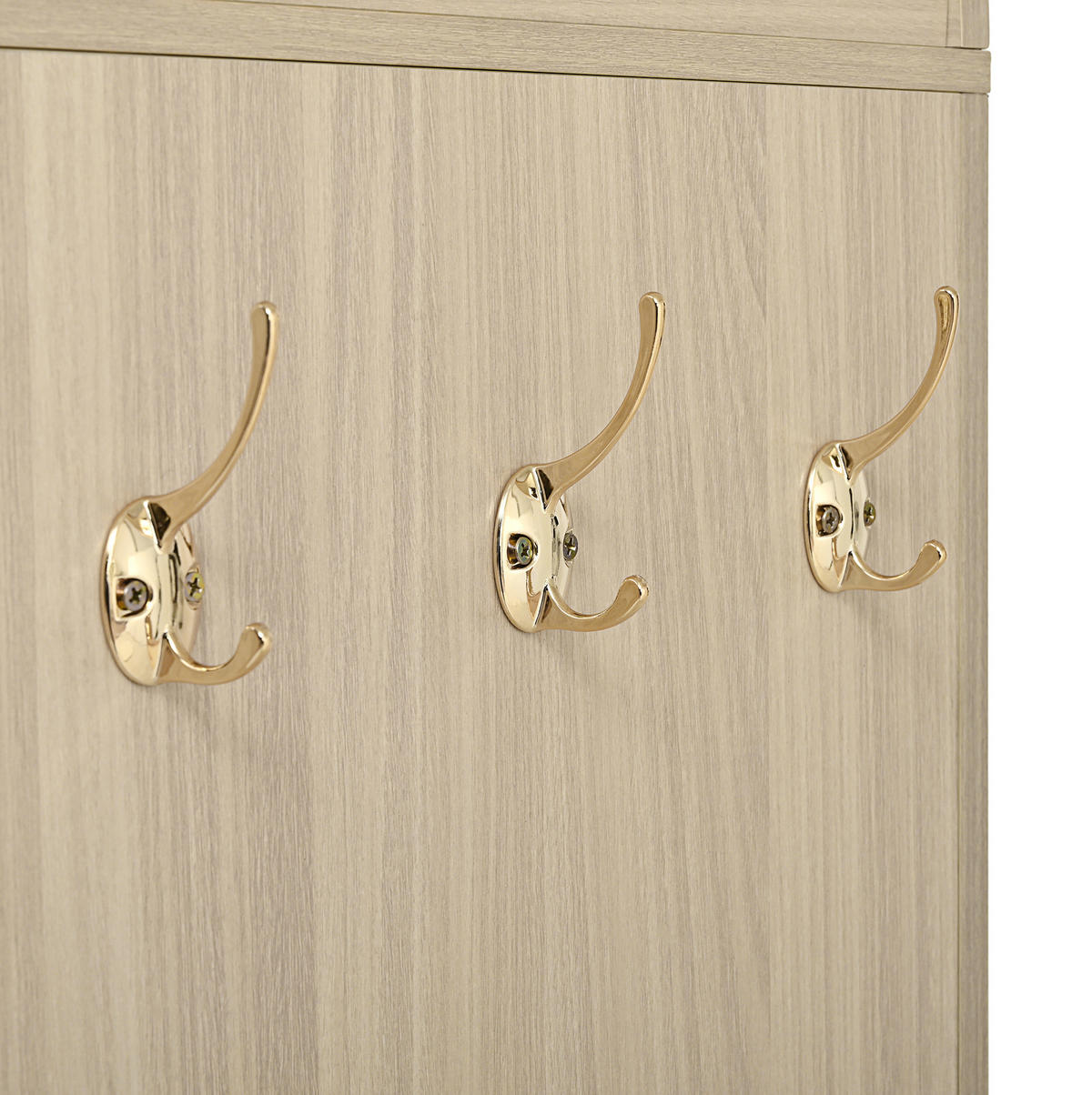 KOMMODE 80/40/180 cm aus MDF mit Rattangeflecht und verstellbaren Regalböden Eichefarben - Eichefarben, Holzwerkstoff (80/180/40cm) - Modenvie