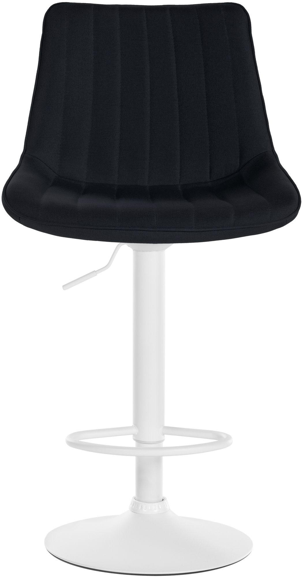 BARHOCKER 2er Set Stoff schwarz - Schwarz, Textil/Metall (49.5/91/50cm) - CLP