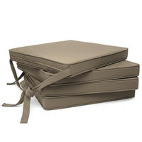 STUHLKISSEN Loft SK 45x40x5cm Taupe (4tlg) - Taupe, Textil (40/45cm) - Beautissu 