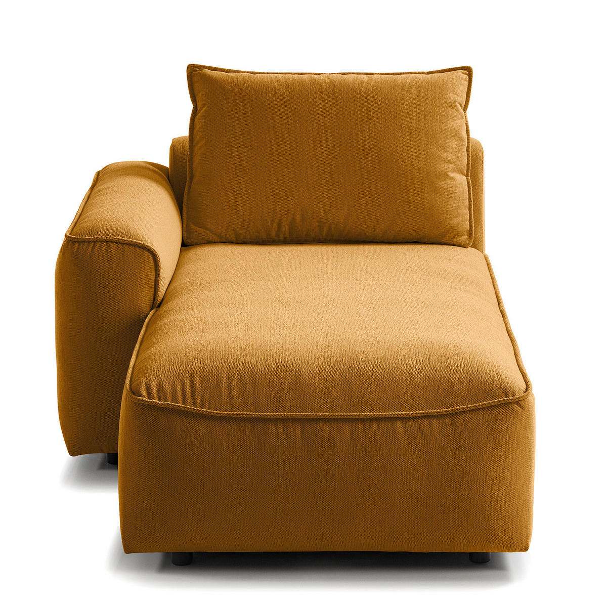 MODULLONGCHAIR - Orange, Holz/Textil (170/82/105cm) - home24