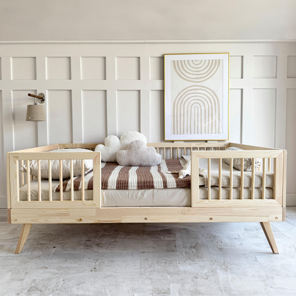 POSTEL 90/190 Maylis Přírodní dřevo - hnědá, dřevo (90/190cm) - Petits-meubles