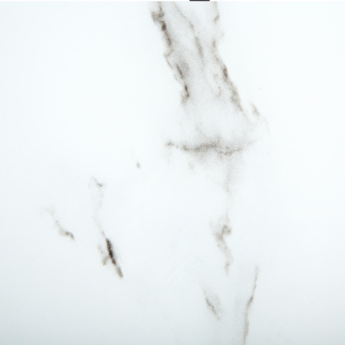 COUCHTISCH Marmor Optik weiß/gold 70 cm Quincy - Goldfarben/Weiß, Glas (70/70/45cm) - Beliani