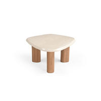 COUCHTISCH Nuvé Mangoholz 100 cm / 90 cm Beige - Beige, Holz (90/100/30cm)