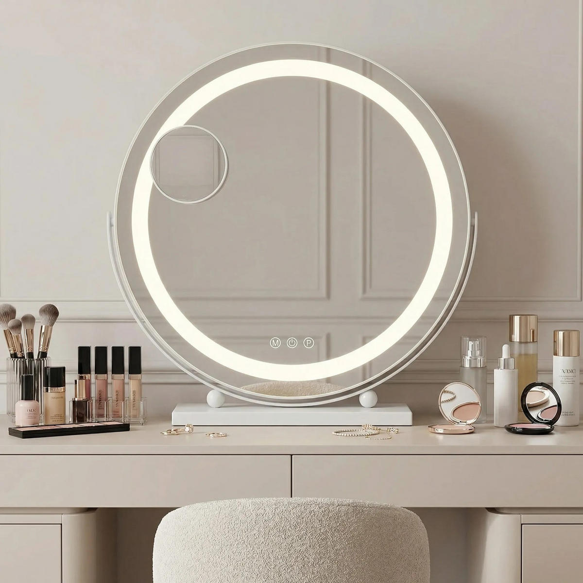 SPIEGEL Rea Led Make-up White 40 Cm - Weiß, Metall (4/43/12cm) - REA