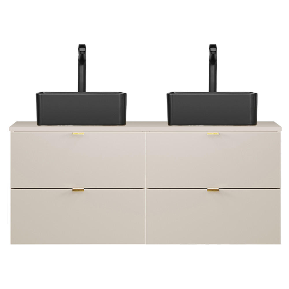 WASCHTISCH Durango-56 - Beige, Holzwerkstoff (121/65/47cm) - Lomado