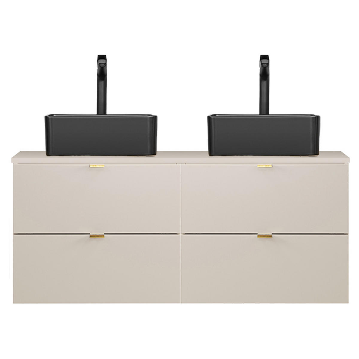 WASCHTISCH Durango-56 - Beige, Holzwerkstoff (121/65/47cm) - Lomado