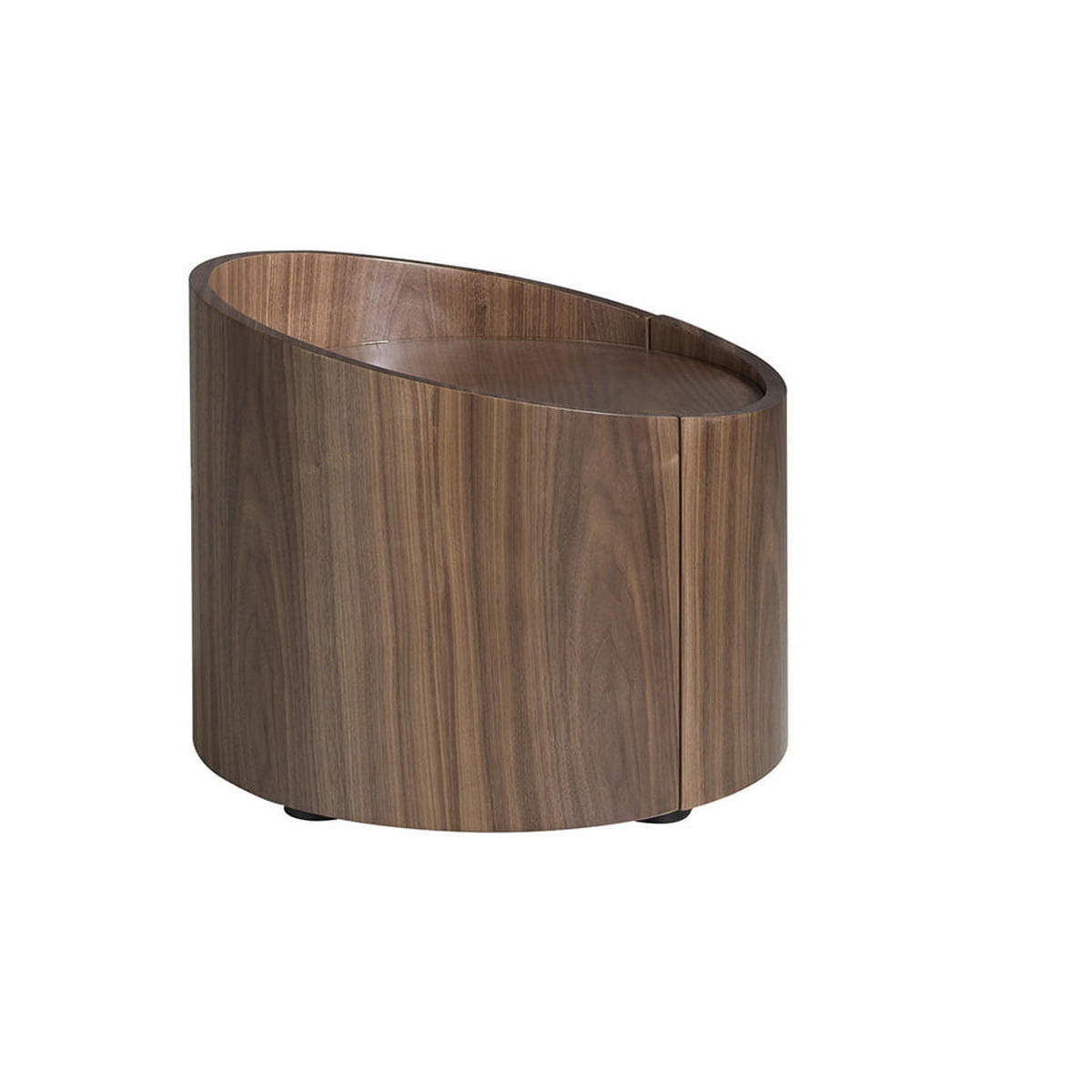 NACHTTISCH Walnuss Furnier - Nussbaumfarben, Holz (53/44/53cm) - ANGEL CERDA