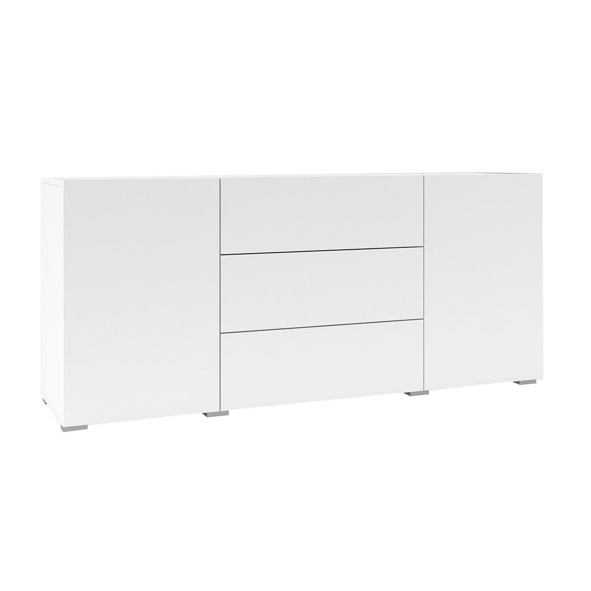 SIDEBOARD Glora Weiß - Weiß, Holzwerkstoff (140/63/35cm) - Petits-meubles