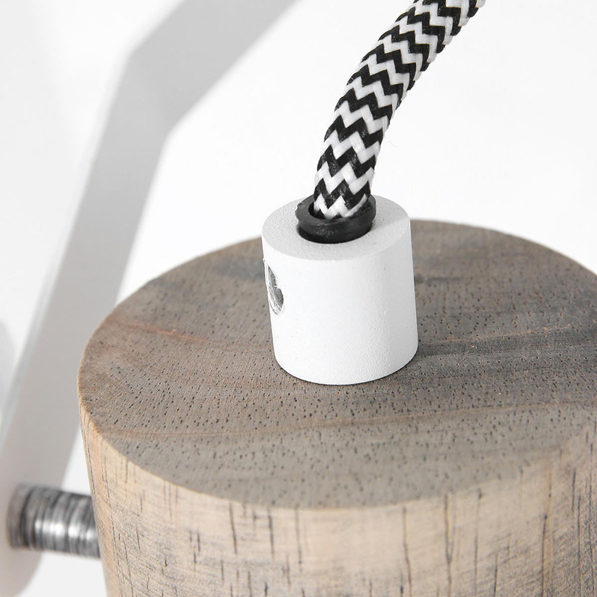 LED WANDLEUCHTE Metall Weiß GEARWOOD - Weiß, Holz/Metall (17/10.5/30.5cm)