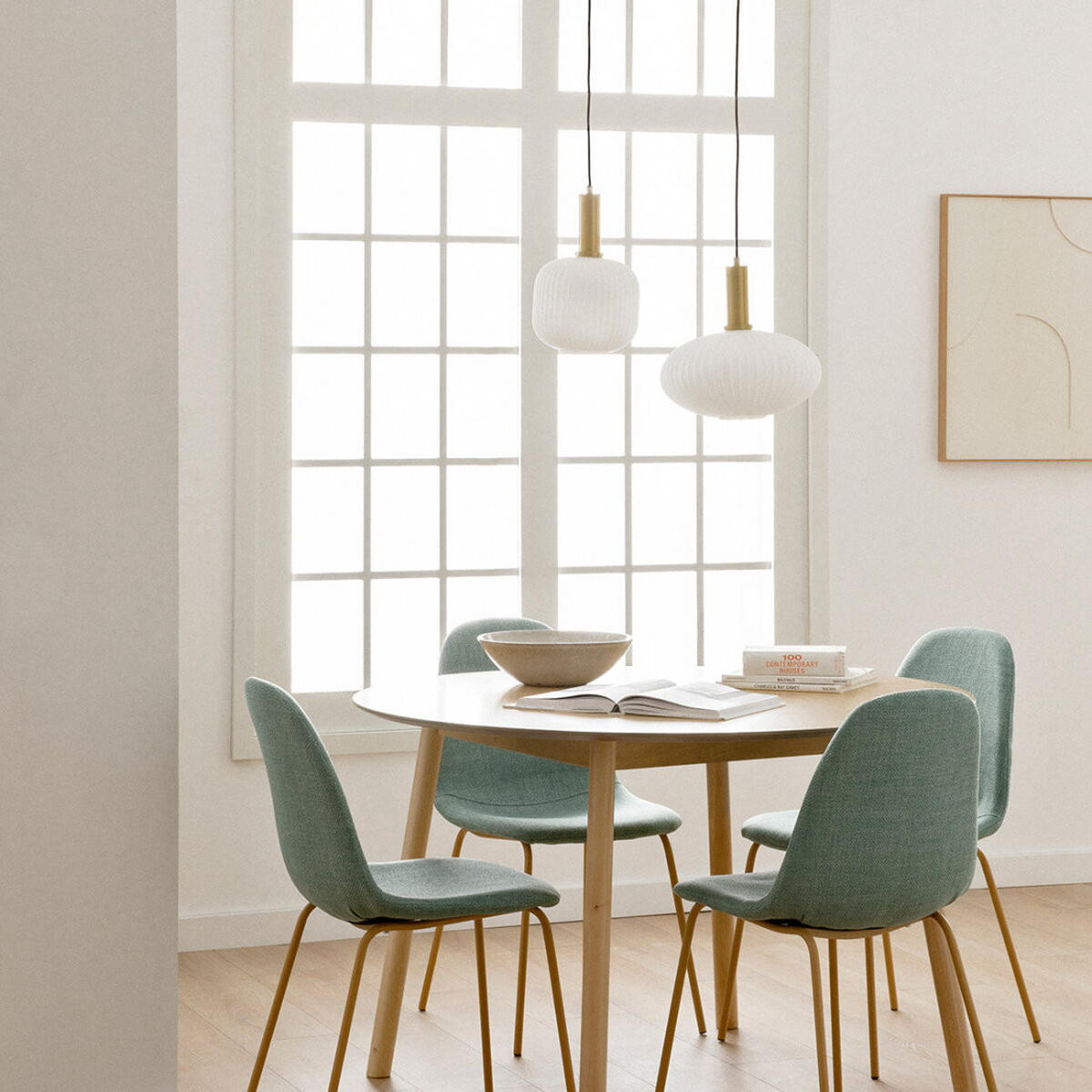 STUHL Trive Minze 46 cm x 84 cm - Mintgrün, Textil (46/84/55cm) - Kenay Home