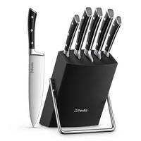 MESSERBLOCK Set 6-teilig Edelstahl Schwarz - Schwarz, Metall