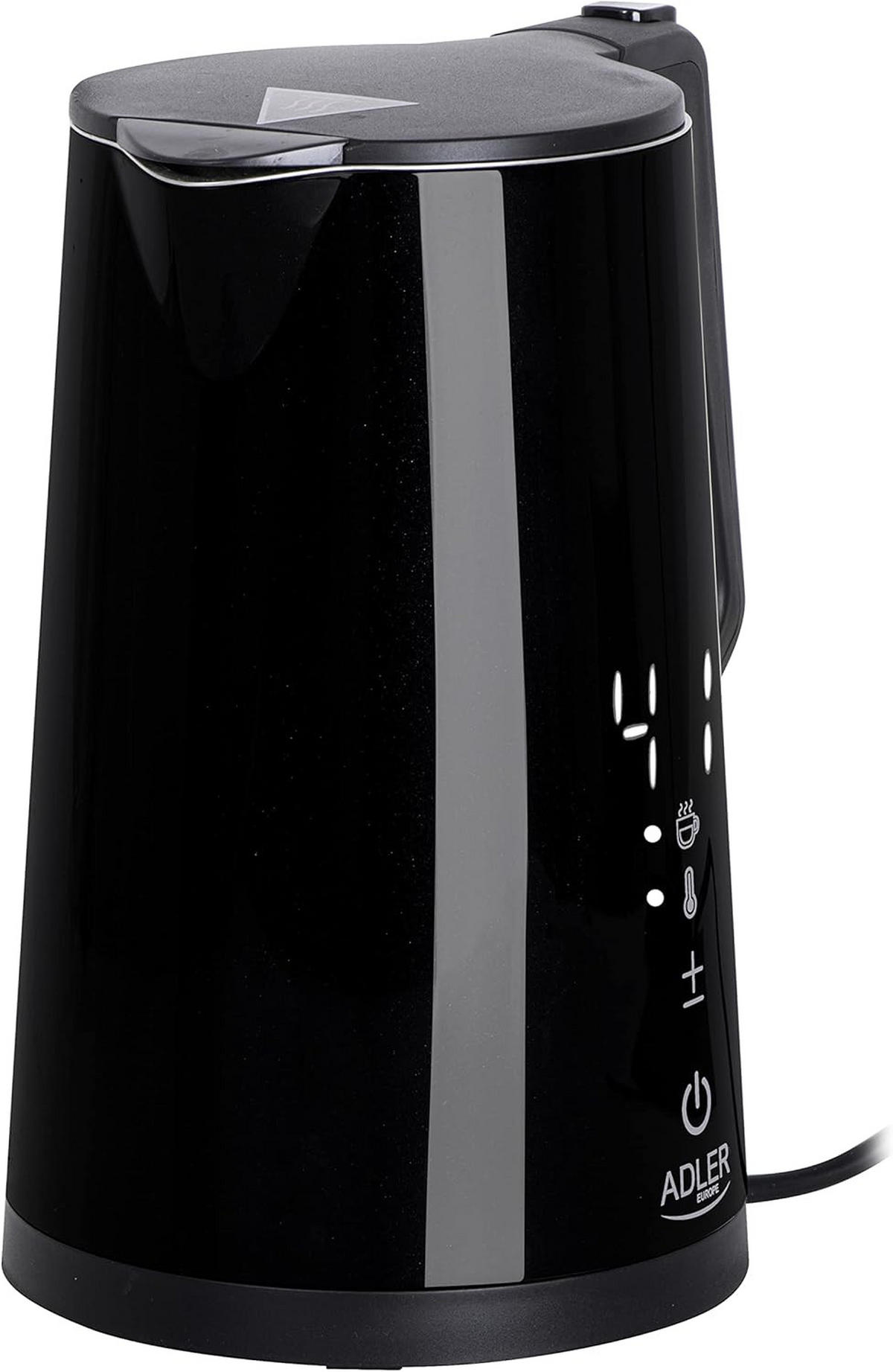 WASSERKOCHER AD1345S Premium Schwarz - Schwarz, Kunststoff (22/26/16cm) - Adler