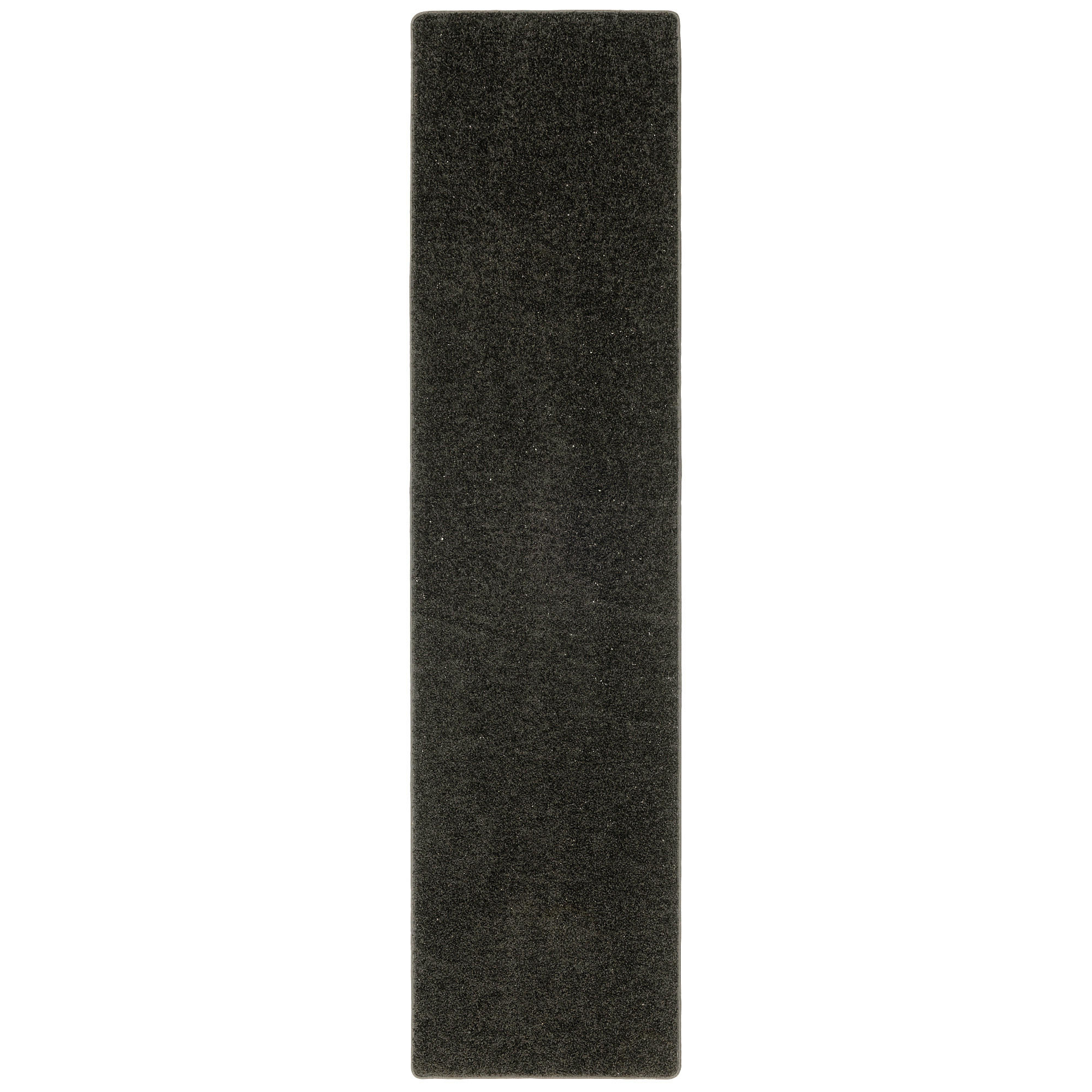 HOCHFLOR VELOURS TEPPICH LÄUFER MONA - Schwarz, Textil (80/240cm) - Snapstyle