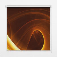 VNÚTORNÁ roleta - okenná roleta - roleta - 90x180 cm - Oranžová abstrakcia - oranžová, plast (90/180/0.5cm) - TULUP