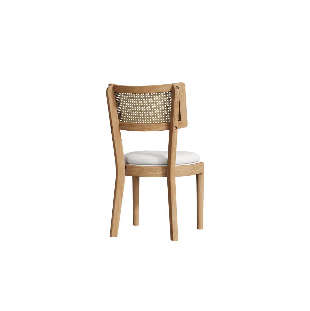 ESSZIMMERSTÜHLE 4er-Set mit Rattan-Rückenlehne Massivholz Wood - Braun, Holz (58/88/50.1cm) - Meubliv