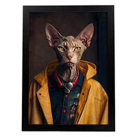 POSTER Katze In Voller Farbe Fotostil A4 Rahmenlos - Klar, Papier (29.7/5/21cm) - Nacnic